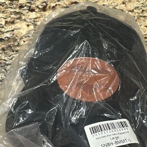 Black Mesh Snapback Hat